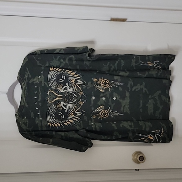 Affliction Black Label Ironhorse Tribe T-Shirt, Size 2XL, Good Used Condition - Picture 4 of 9